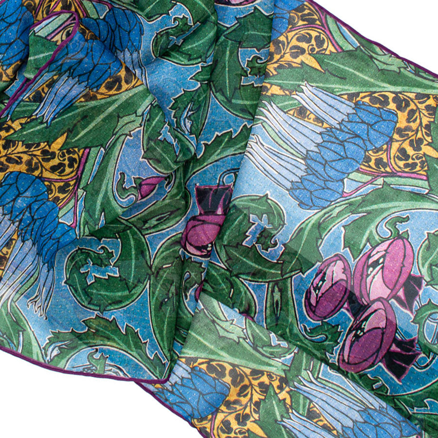 Napier Thistle Chiffon Scarf