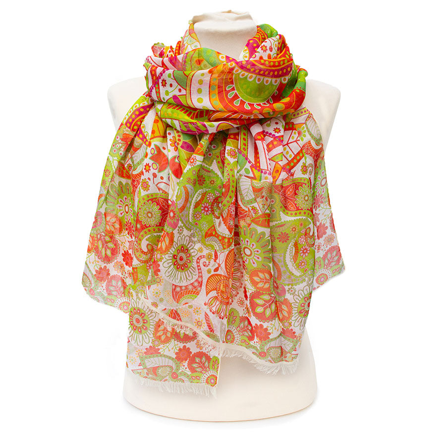 Indian Bright Modal Scarf – Fox & Chave