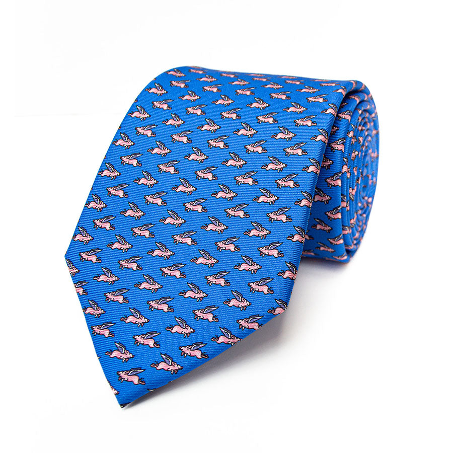 Bryn Parry Pigs Might Fly Silk Tie