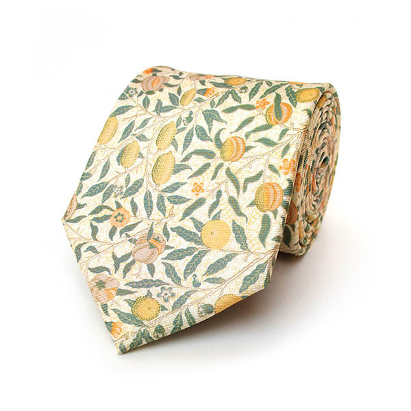 Morris Cream Fruit Silk Tie