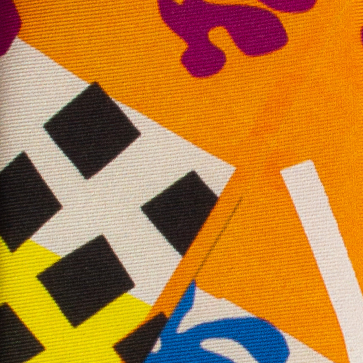 Matisse Orange Silk Tie - Detail