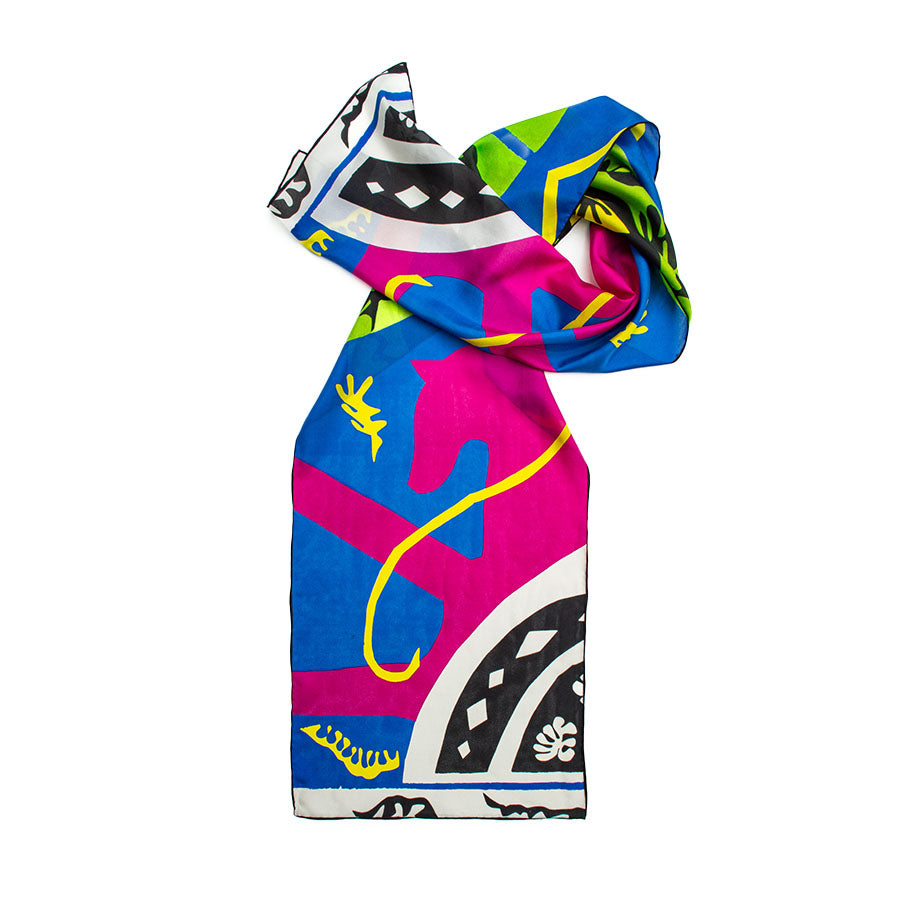 Matisse Horse Silk Habotai Scarf - Detail