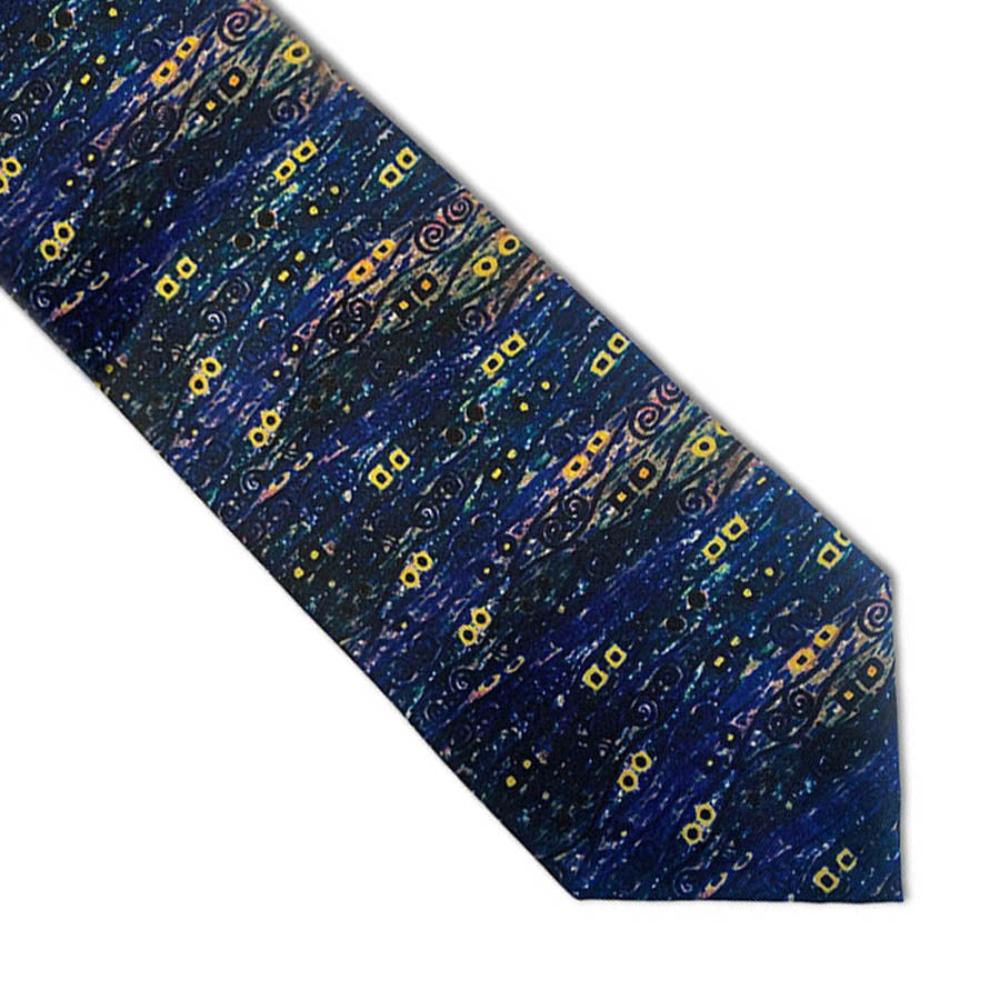 Klimt Navy Silk Tie