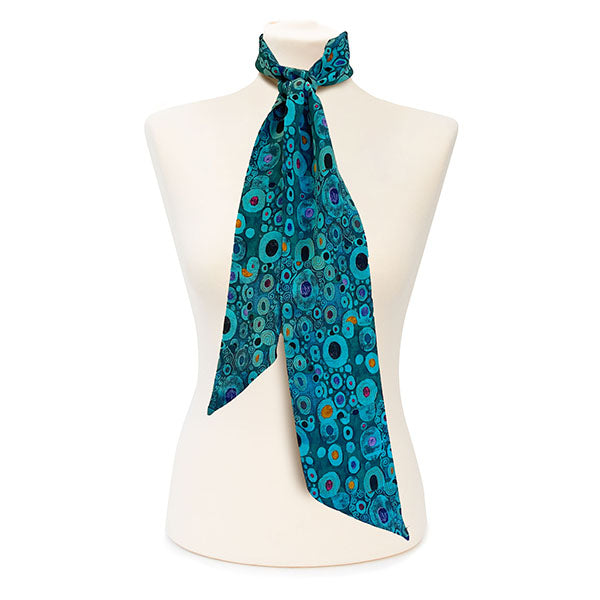 Notes on Blue Silk Scarf