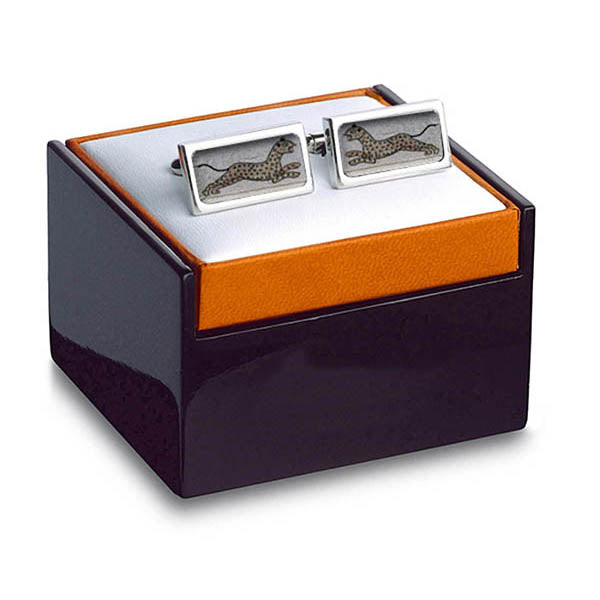Byzantine Leopard Cuff Links in box