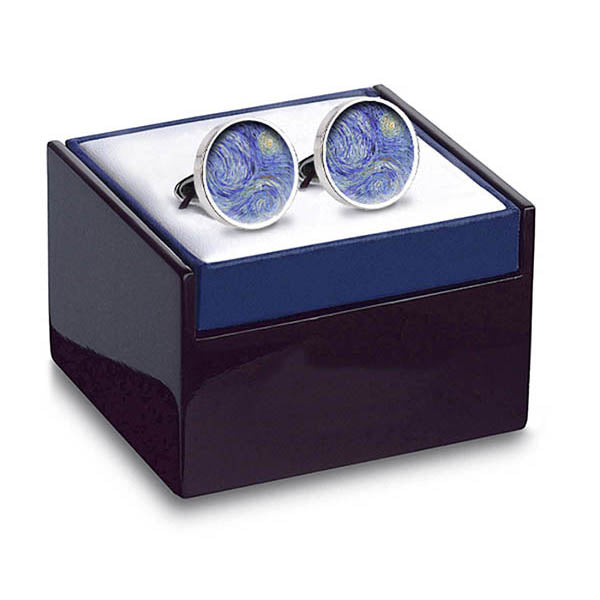 Van Gogh Starry Night Cuff Links - boxed