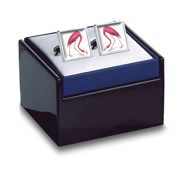 Aubudon Flamingo Cuff Links with box