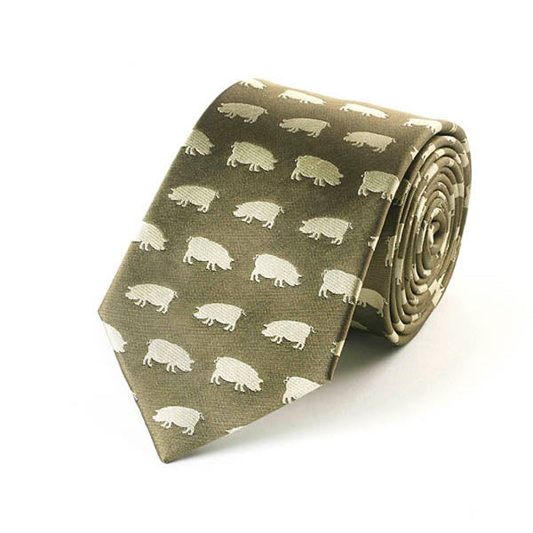 Pigs Silk Tie