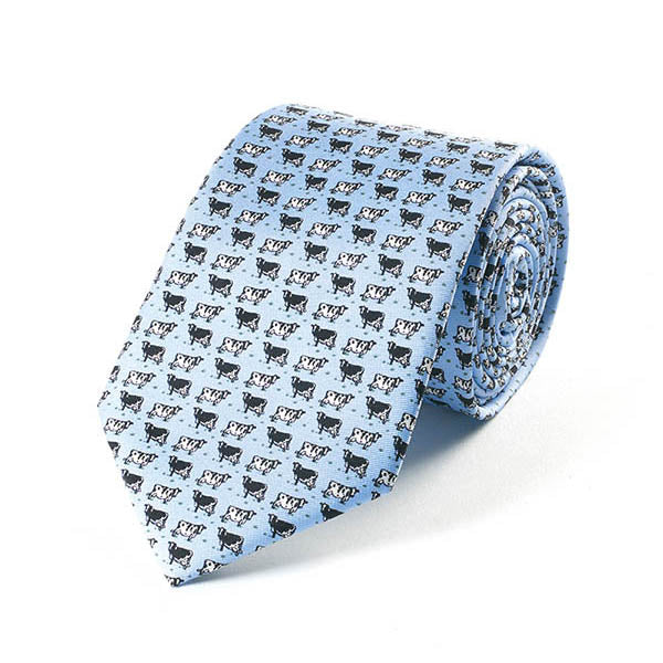Bryn Parry Cows Silk Tie