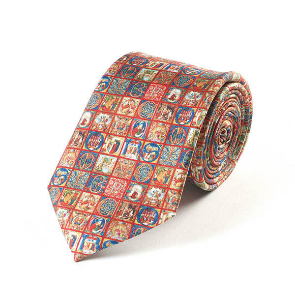 Medieval Alphabet Silk Tie