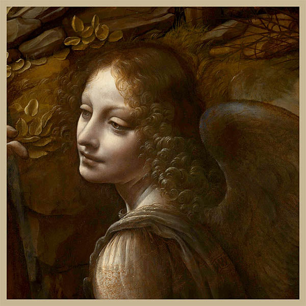 Da Vinci Virgin of the Rocks Silk Square flat