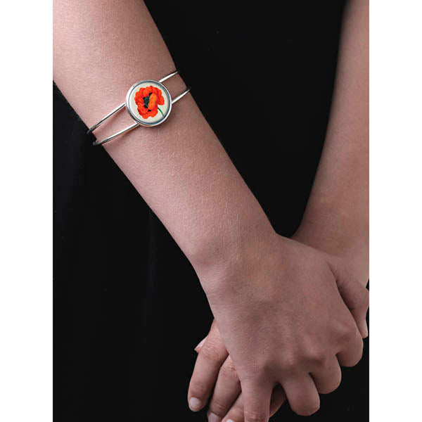 Poppy Bangle - worn