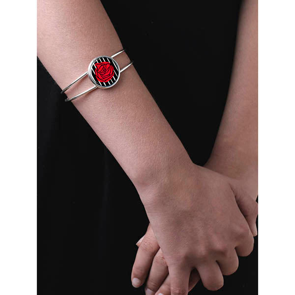 Mackintosh Lady with Rose Bangle - worn