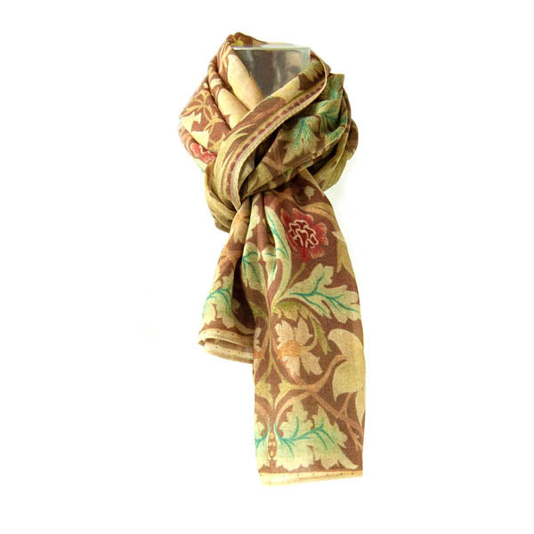 Morris Brown Silk & Wool Shawl