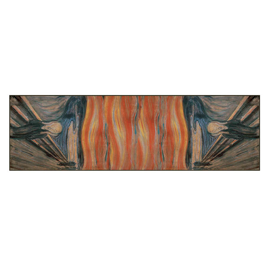 Munch The Scream Chiffon Scarf Flat