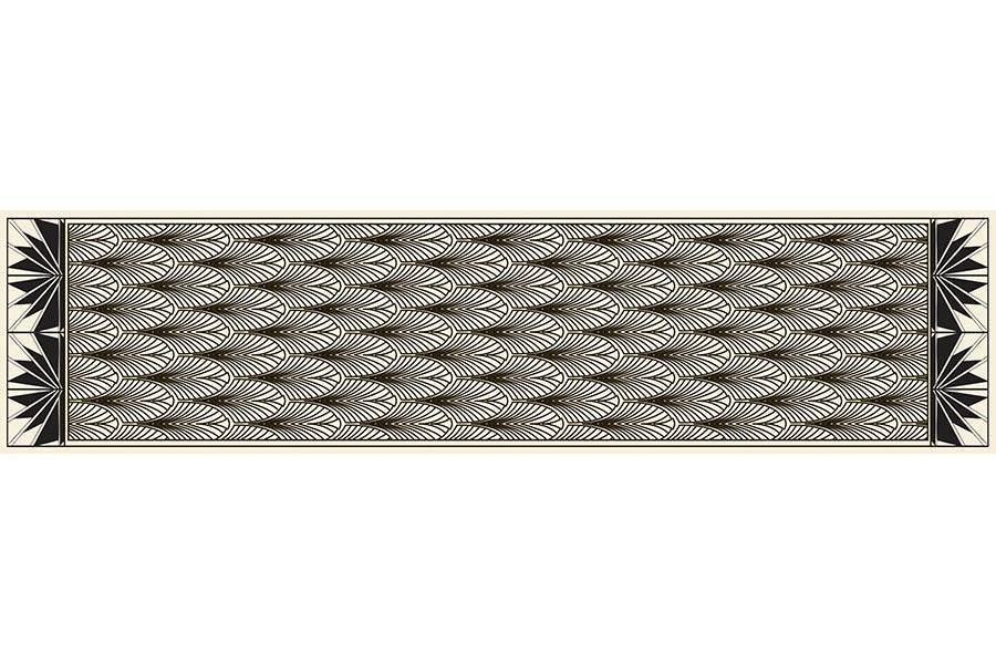 Deco New York Crêpe de Chine Scarf - Flat Artwork