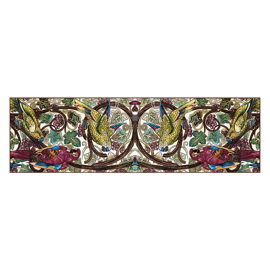 DeMorgan Parrots Silk Habotai Scarf - Artwork