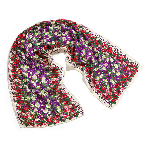 Shakespeare Flowers Crêpe de Chine Scarf