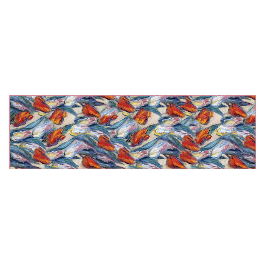 Monet Tulips Chiffon Scarf - Flat Artwork