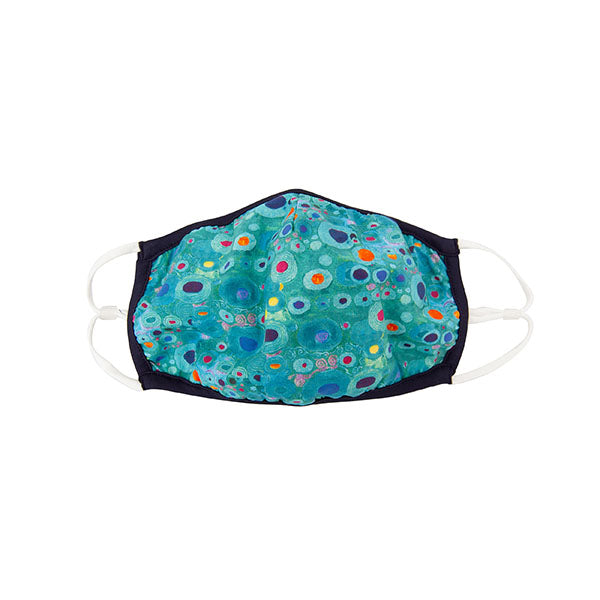 Klimt Turquoise Face Mask