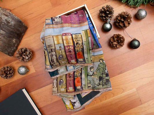Booklovers Silk Scarf for Christmas