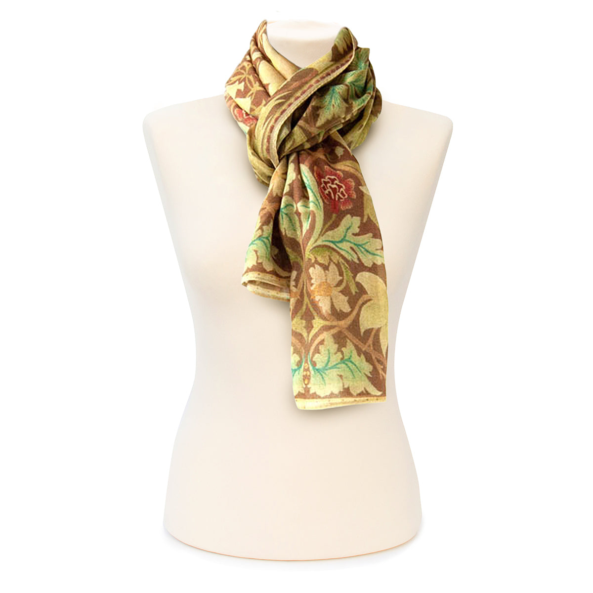 Morris Brown Silk & Wool Shawl