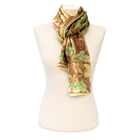 Morris Brown Silk & Wool Shawl