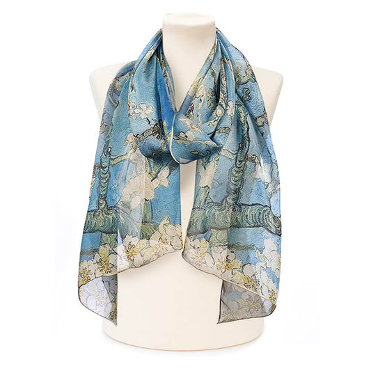 Van Gogh Almond Blossom Chiffon Scarf