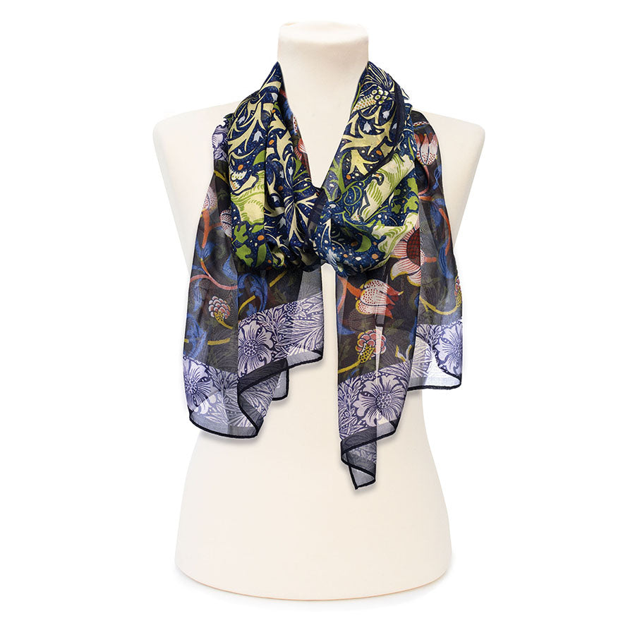 Morris Seaweed Chiffon Scarf