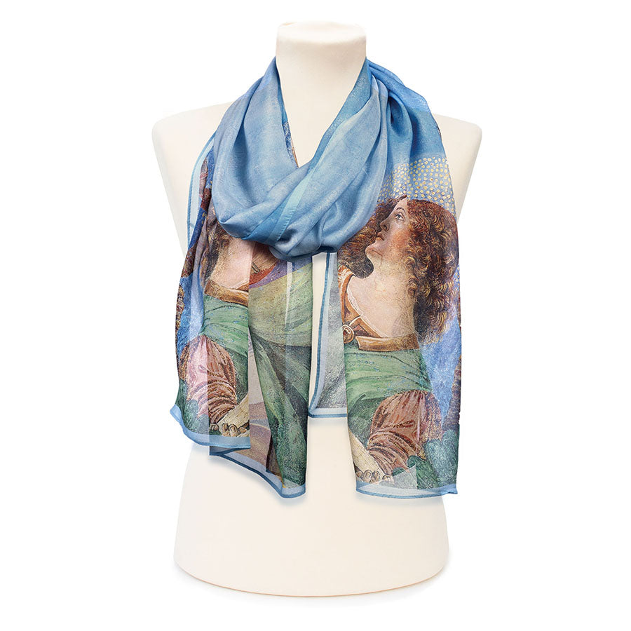Renaissance Angel Silk Chiffon Scarf