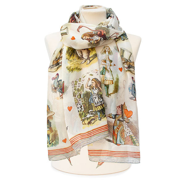 Alice in Wonderland Chiffon Scarf - Style 1