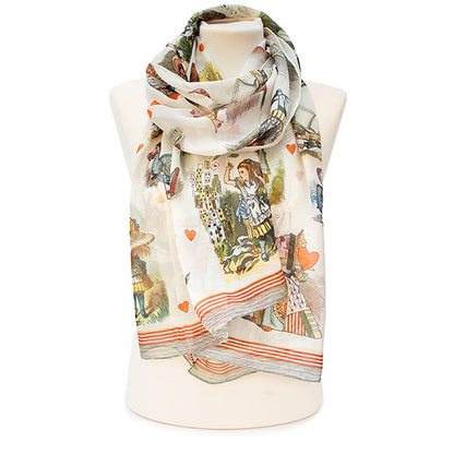 Alice in Wonderland Chiffon Scarf - Style 2