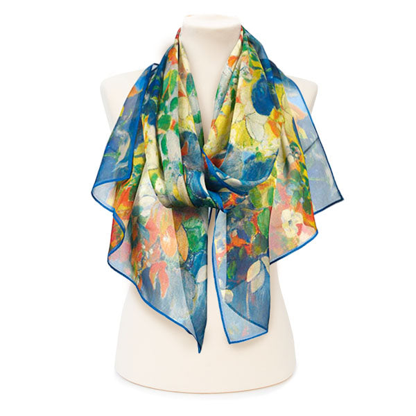 Gauguin Flowers Chiffon Scarf