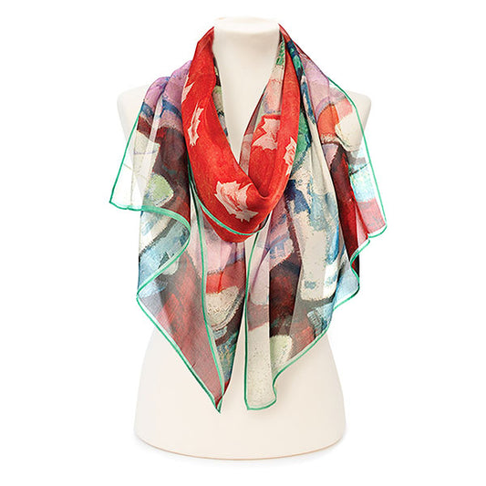 Peploe Roses Chiffon Scarf