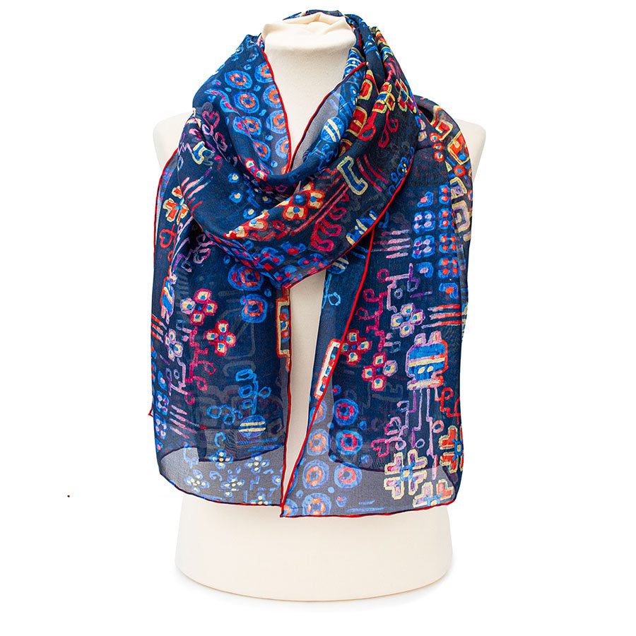 Asia Silk Chiffon Scarf