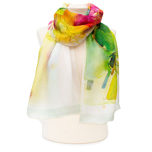 Butterfly Floral Chiffon Scarf