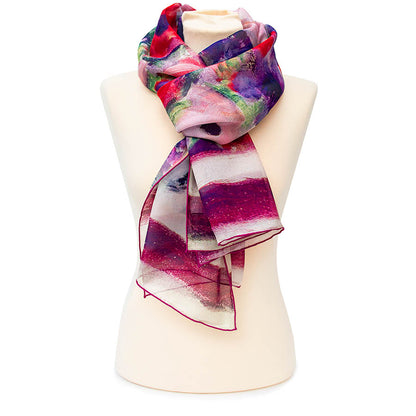 Matisse Anemones Silk Chiffon Scarf - Style 2