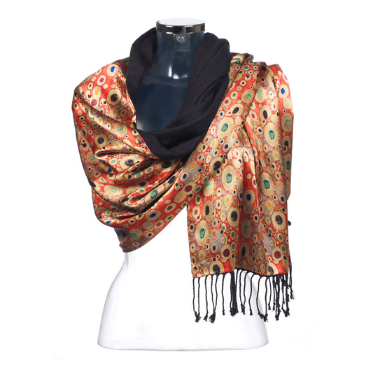 Klimt Red Poshmina Stole