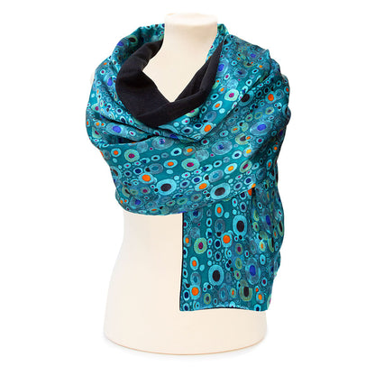 KLIMT TURQUOISE POSHMINA STOLE