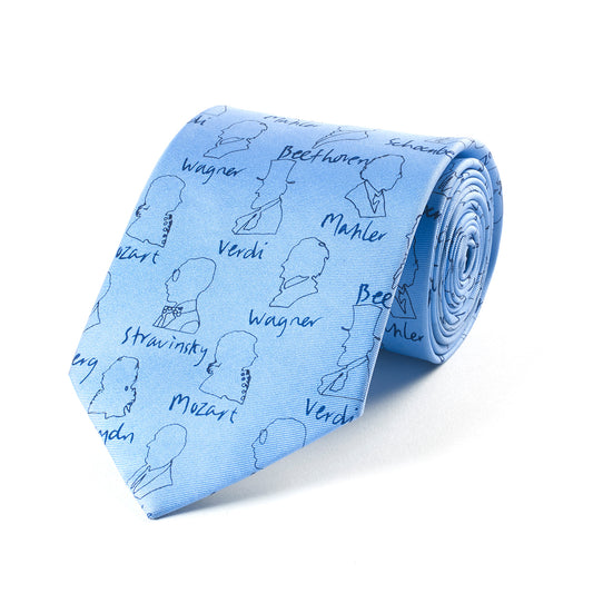 Composers Blue Silk Tie