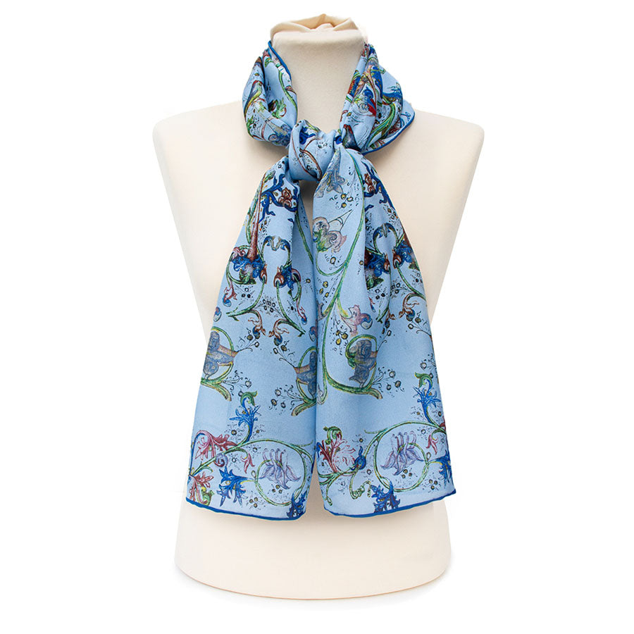 Gutenburg Bible Crêpe de Chine Scarf