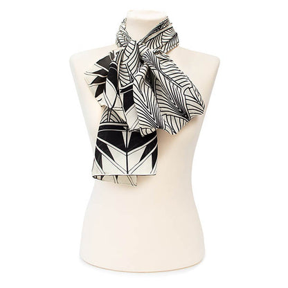 Deco New York Crêpe de Chine Scarf -Style 3