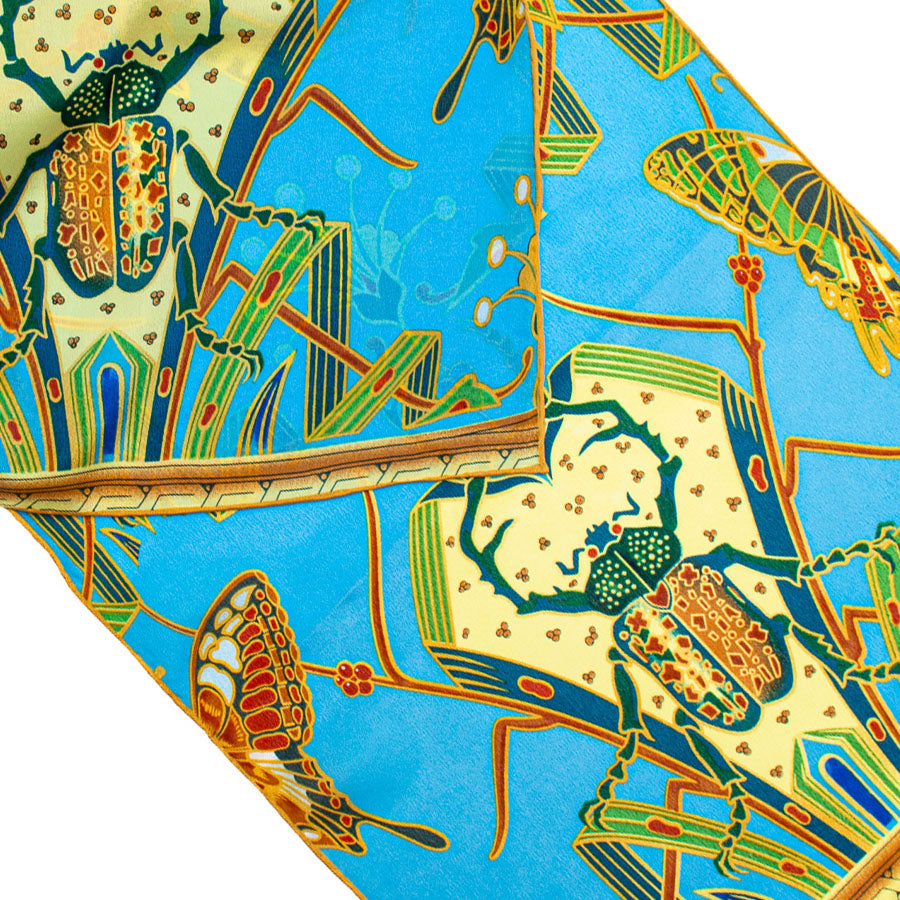 Ornate Dresser Crêpe de Chine Scarf - Detail