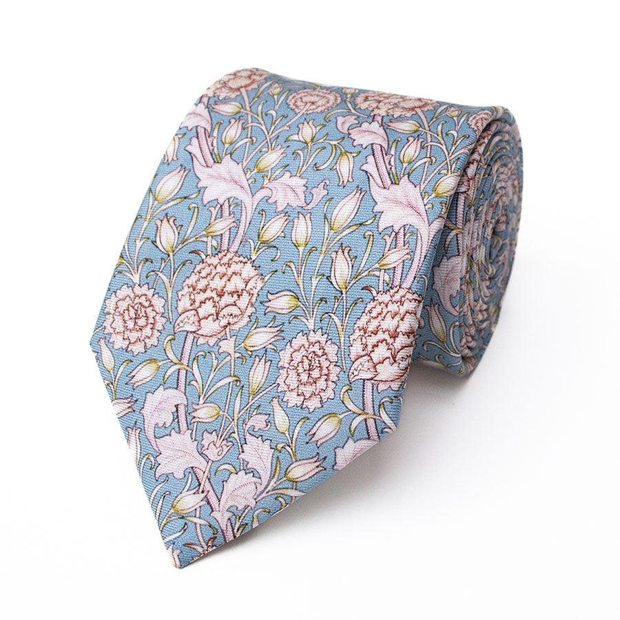 Morris Wild Tulip Silk Tie