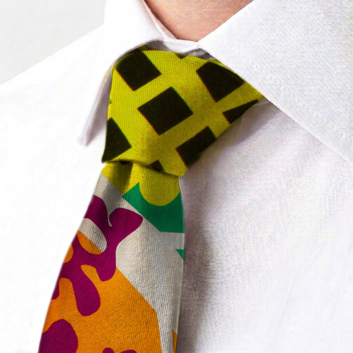 Matisse Orange Silk Tie - Knot