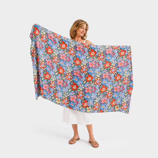 Mackintosh Flowers Habotai Silk Wrap