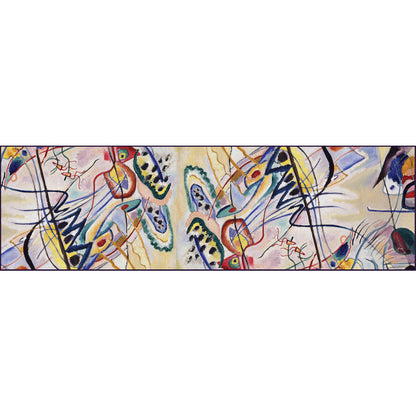Kandinsky Overture Chiffon Scarf - Flat