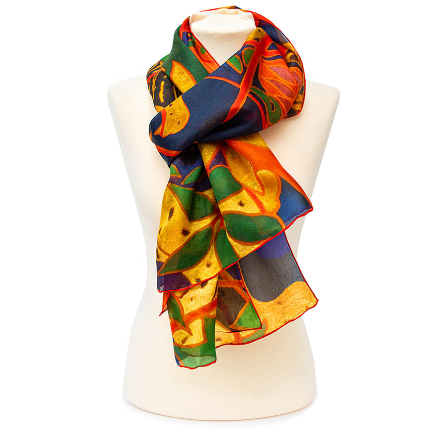 The Hunt Silk Habotai Scarf - Style 2
