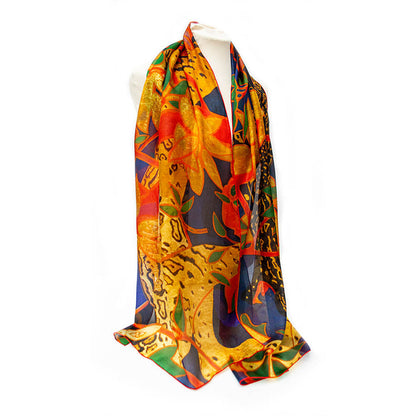 The Hunt Silk Habotai Scarf - Style 3