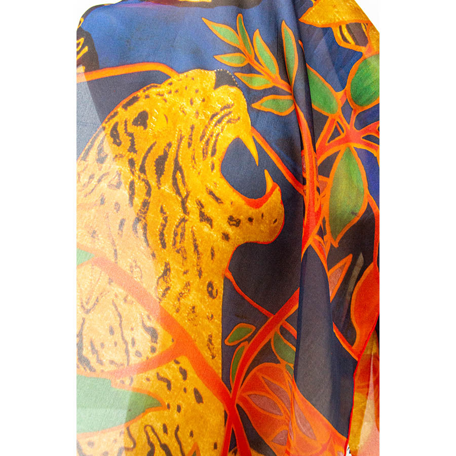 The Hunt Silk Habotai Scarf - Detail 2